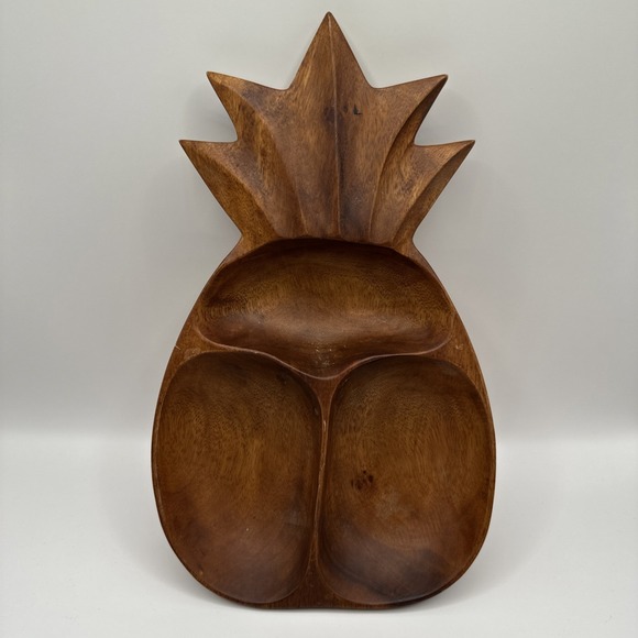 Other - Kauai Wood Pineapple Wooden Bowl Hawaiian Tropical